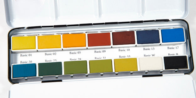  Watercolour Färgset Basic 14