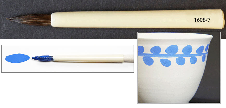 Rund Keramik- och Porslinspensel